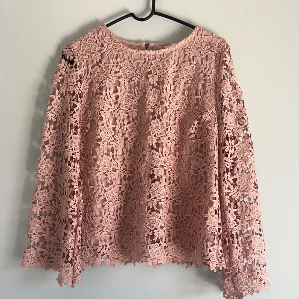 Adiva Blush‎ Lace Women's Blouse.    CAJA  #. 1 A